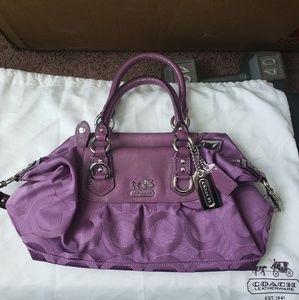 Coach signature plum bag